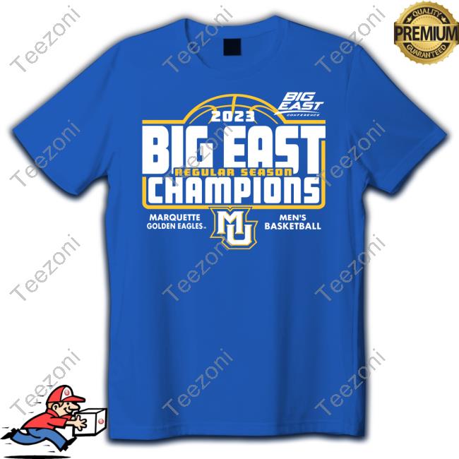 Marquette Basketball 2023 Big East Regular Seasons Champions Tee Shirt