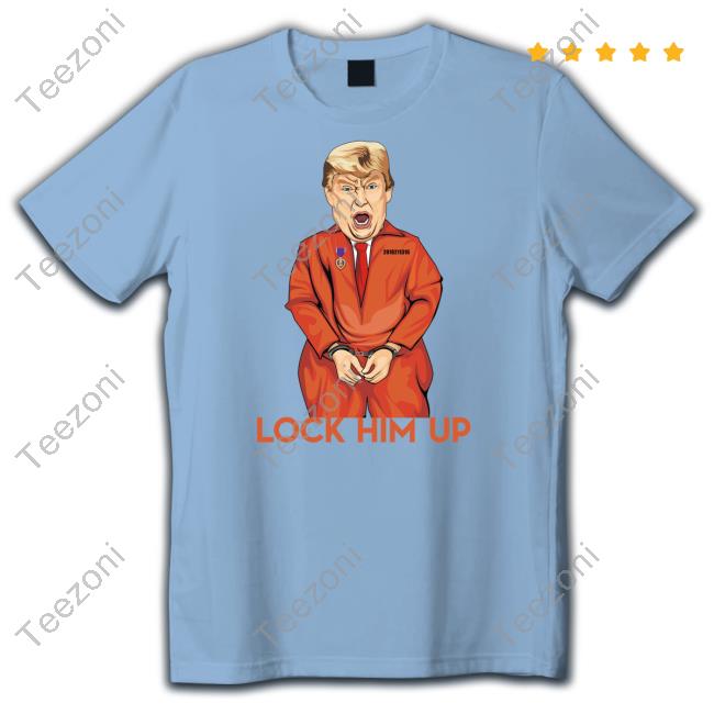 Donald Trump Lock Him Up Orange Jumpsuit Sweatshirt Happy Indictment Day