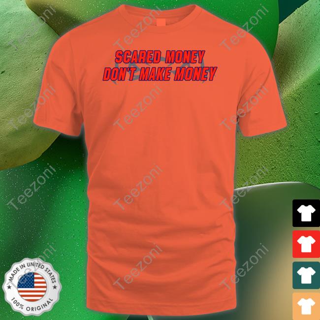 Florida Gators Football Anthony Richardson Wearing Scared Money Don't Make Money T-Shirt