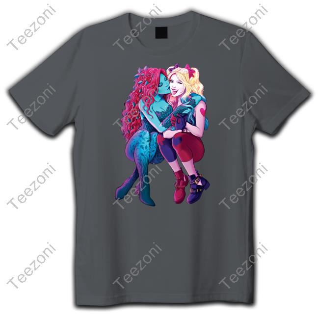 Gail Simone Dc Pride Poison Ivy & Harley Quinn Long Sleeve T Shirt Dc Comics